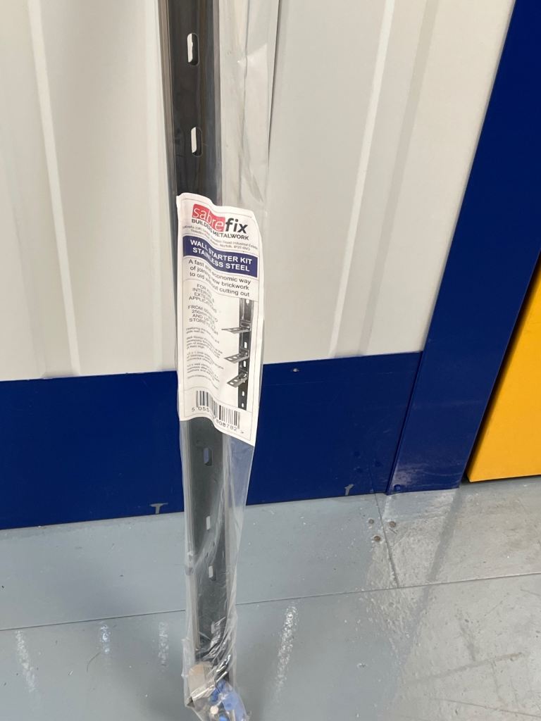 Toolfix Brand New Black Metal Wall Starter Kit for Shelving