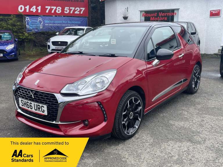 2016 DS Automobiles DS 3 1.6 BlueHDi Elegance 3dr HATCHBACK DIESEL Manual