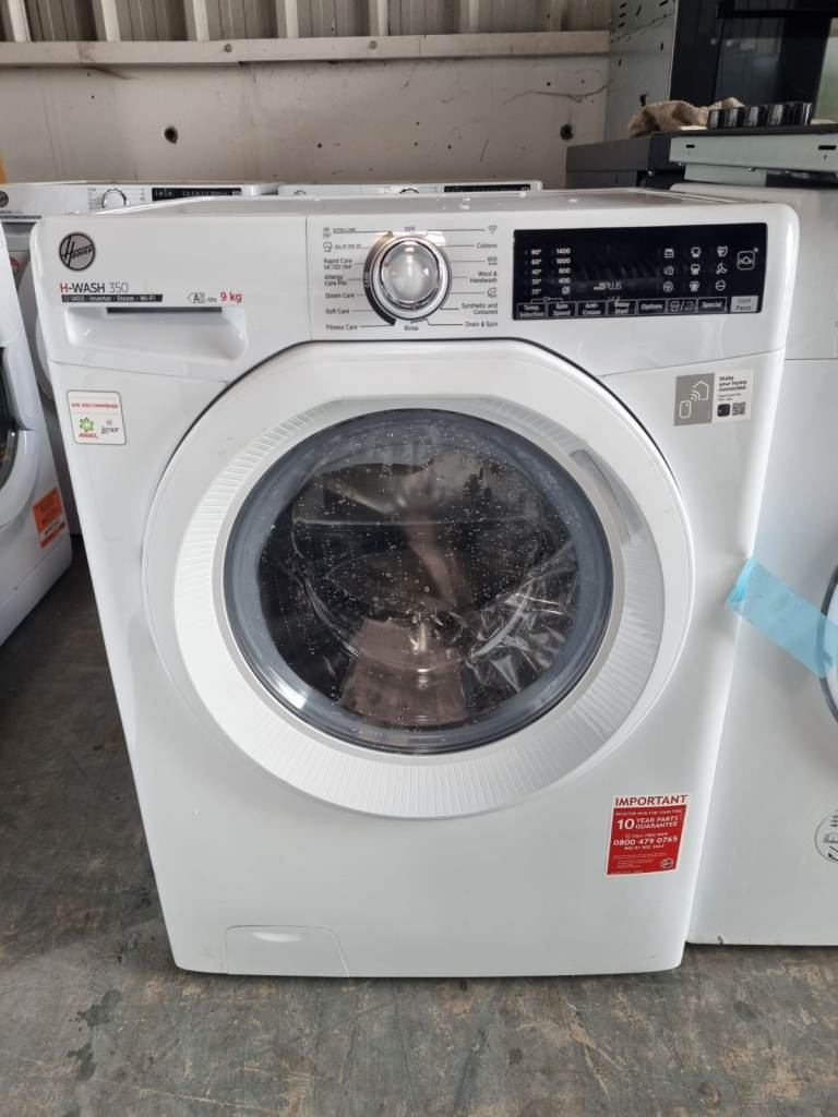 Ex display Hoover 9kg washing machine & free delivery warranty