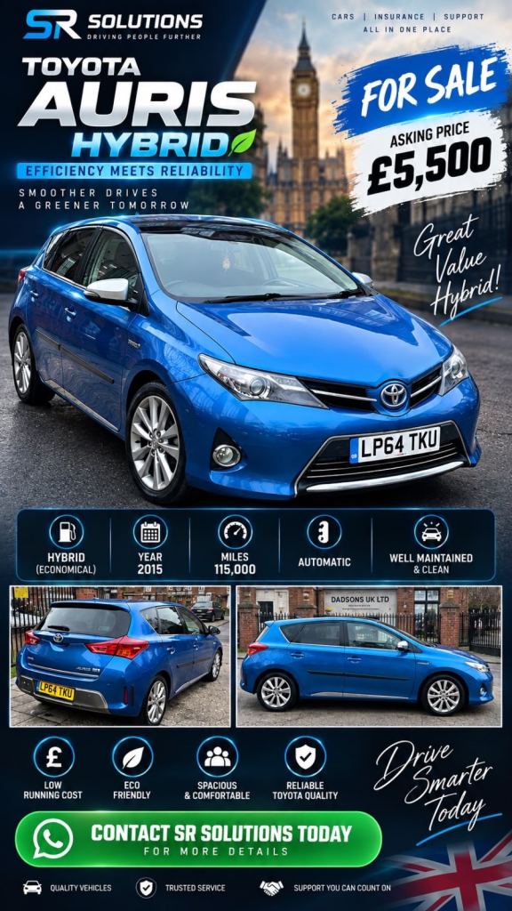 Toyota, AURIS, Hatchback, 2015, Other, 1798 (cc), 5 doors