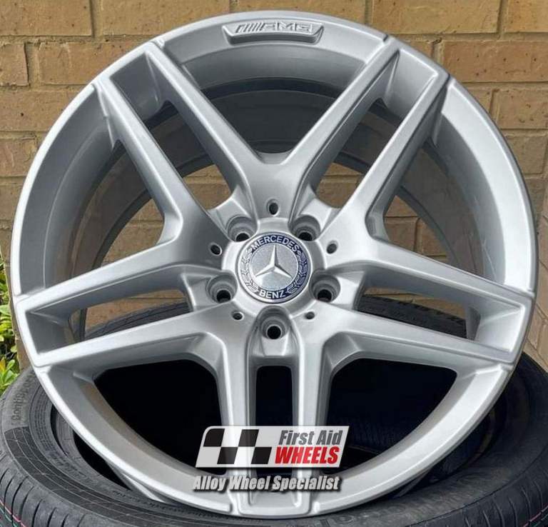 R649S Swap MERCEDES GLC 253 4X 19'' GENUINE AMG BRIGHT SILVER ALLOY WHEELS