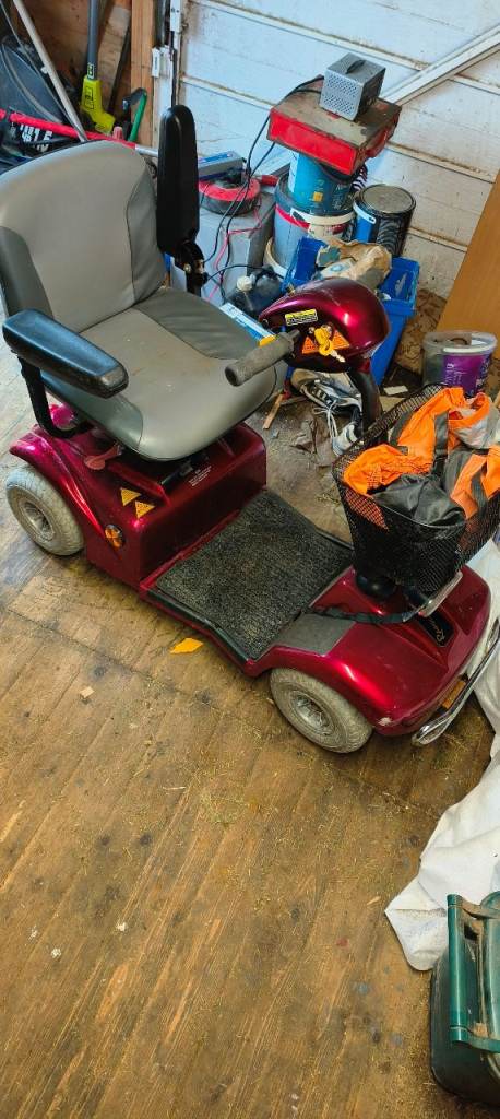 Red Mobility Scooter