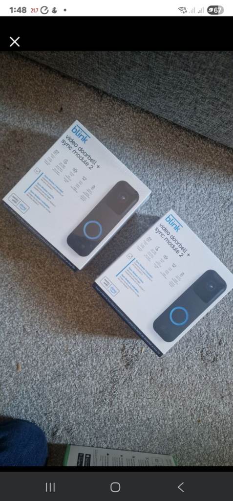 Blink Video Doorbell and Sync Module 2 system