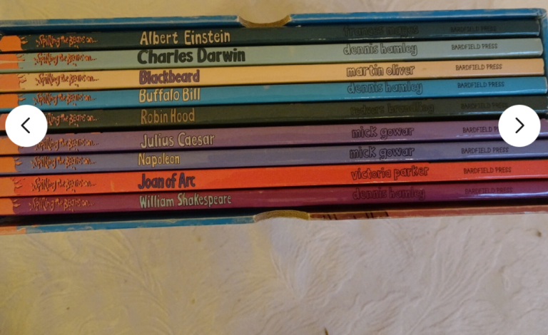 £1 for Spilling the beans on Historical heroes & Vintage villains set of 9 books