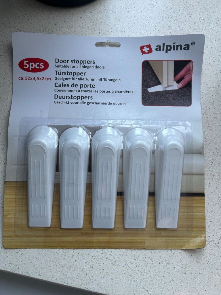 Alpina Door Stoppers - 5 Pack, Brand New
