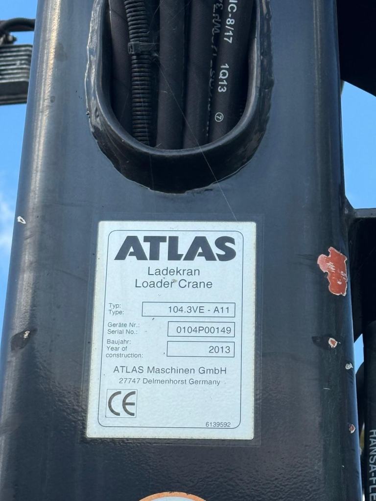  2013 DAF LF 55.220 18TON DROPSIDE WITH ATLAS 104.3E CRANE 