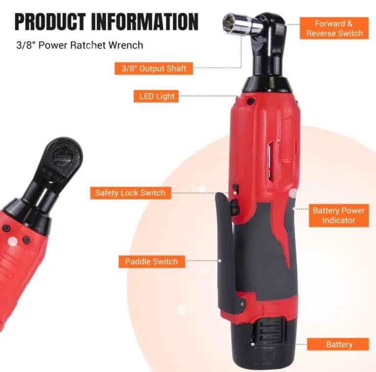 *NEW* Cordless Ratchet, 2x batteries with charger and tool kit