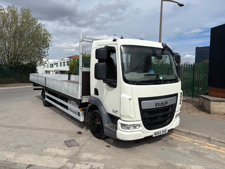 2016 daf lf euro6 22ft 7.5ton double dropside truck/wagen 6speed manual 