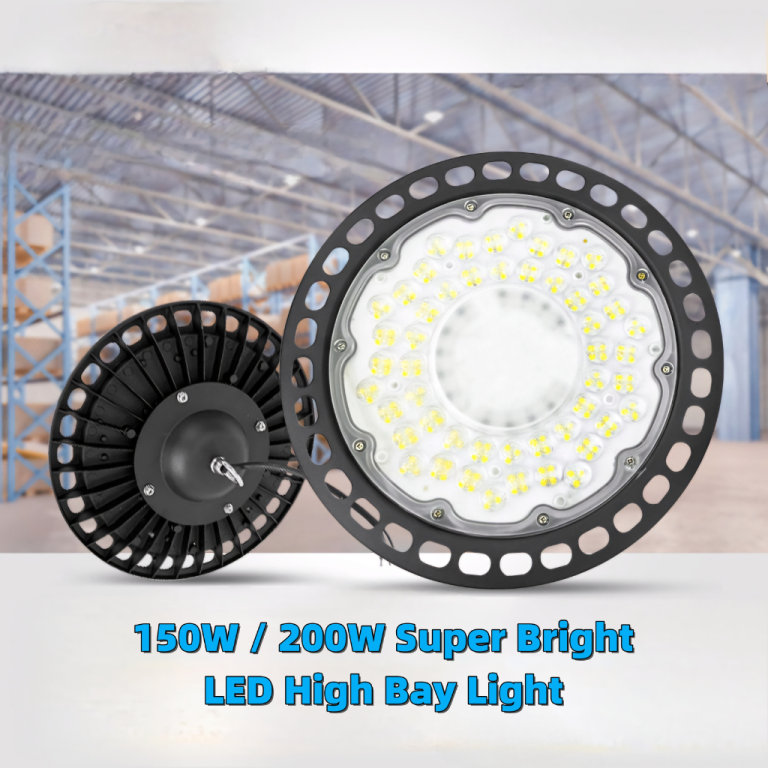 Super Bright LED High Bay Light 150W / 200W, For Warehouse, Workshop, Supermarket, Garage, Gym