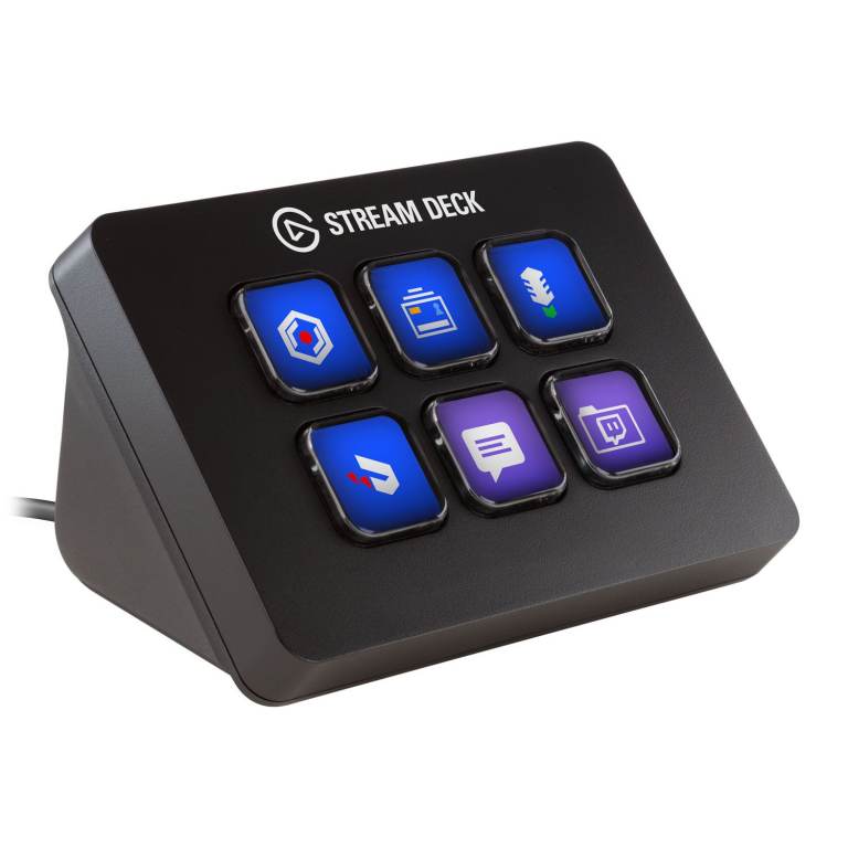 Elgato Stream Deck Mini Customizable LCD Content Creation Controller for gaming pc desktop computer 
