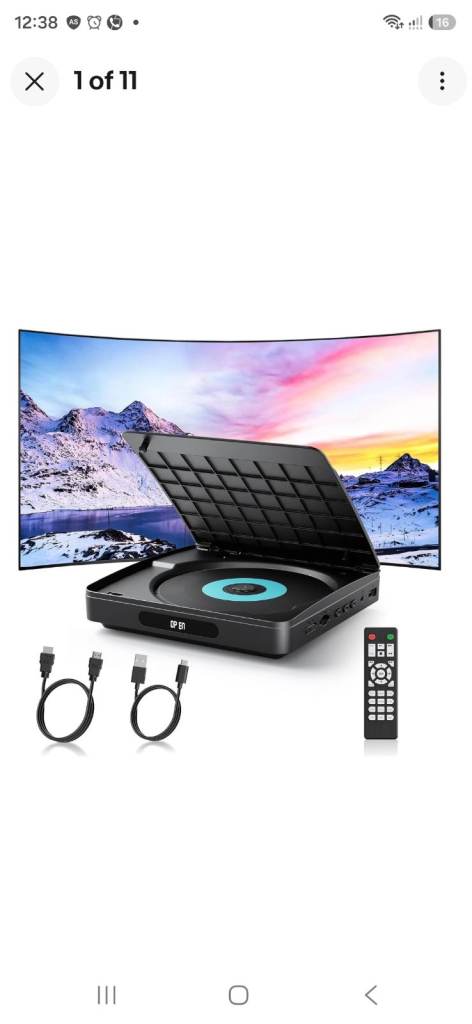 Wolfgang Portable Mini DVD Player with HDMI