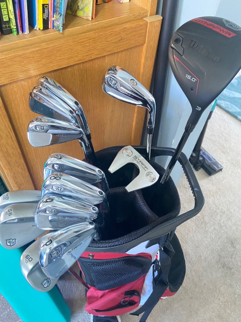 Wilson Staff Golf clubs-irons- wedges- putter.  - bag new/ nearly new