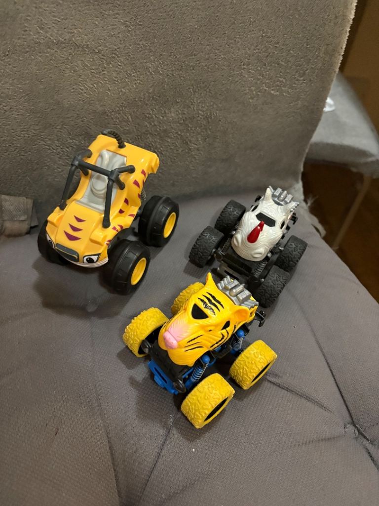 Toy monster trucks x 3