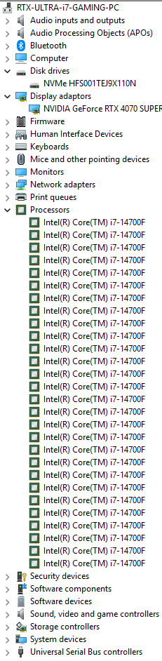 BARGAIN 28 THREADS DDR5 GAMING PC i7 14700f RTX 4070 SUPER VR 4K 16GB 1TB COMPUTER AI WORKSTATION