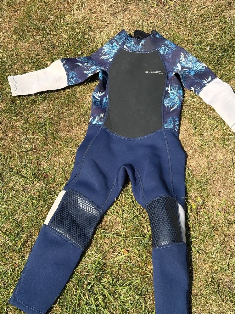 Mountain Warehouse Kids Wetsuit - 3-4 Years, Blue Pattern