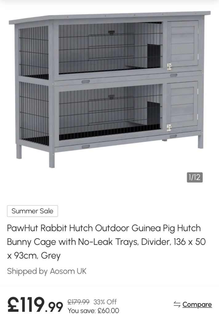 Brand new bunny hutch
