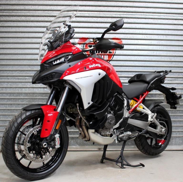 2021 21 DUCATI V4S MULTISTRADA RADAR FSH TRADE SALE RED &PANNIERS 26K V4 S 1158