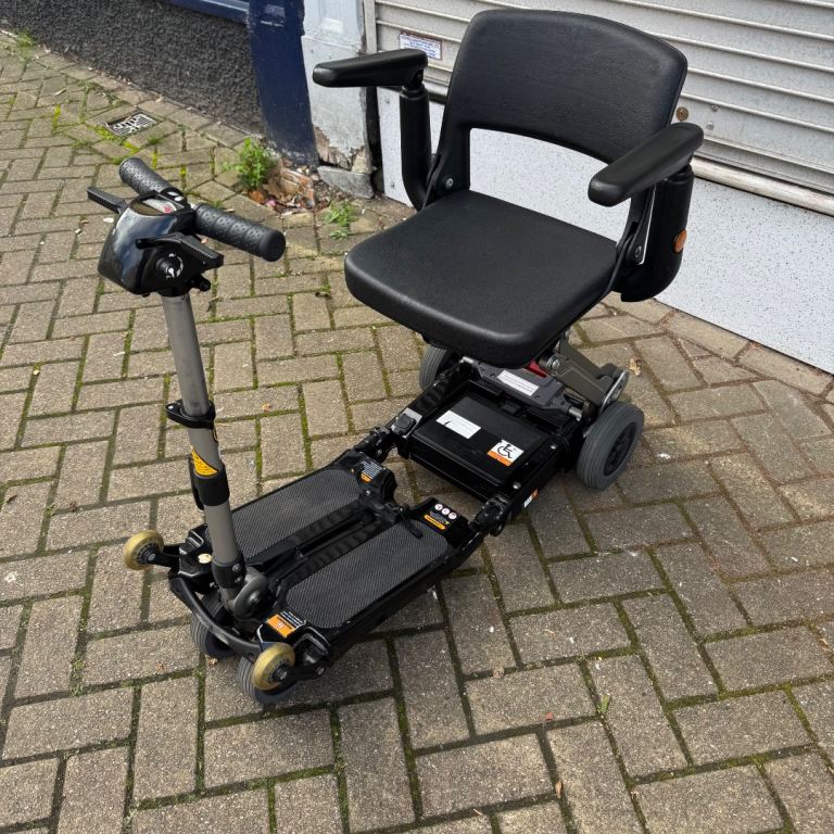 Luggie Folding Mobility Scooter Black Lightweight Travel Scooter Used