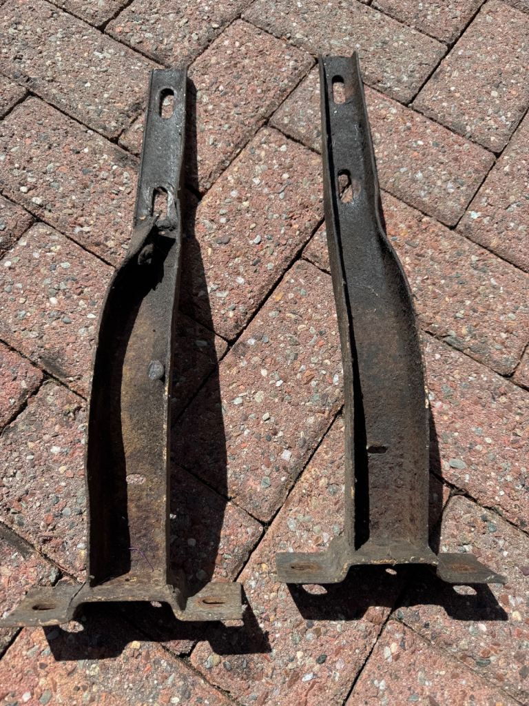 VW T2 Early Bay rear bumper brackets pair used