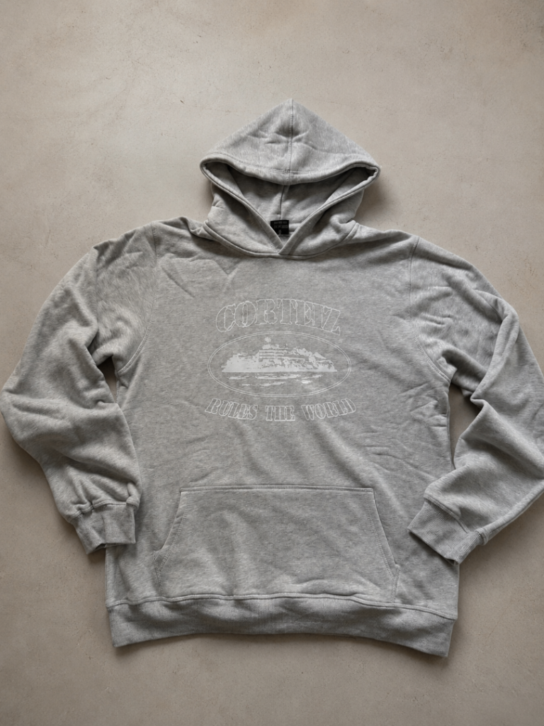 Corteiz Grey Alcatraz Hoody