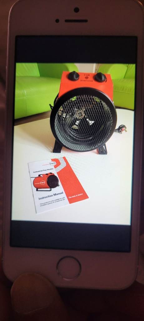 Industrial 3KW fan heater 