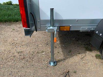 Single Axle Box Trailer 6' x 4' x 4' 750kg in Black or White - Tickners