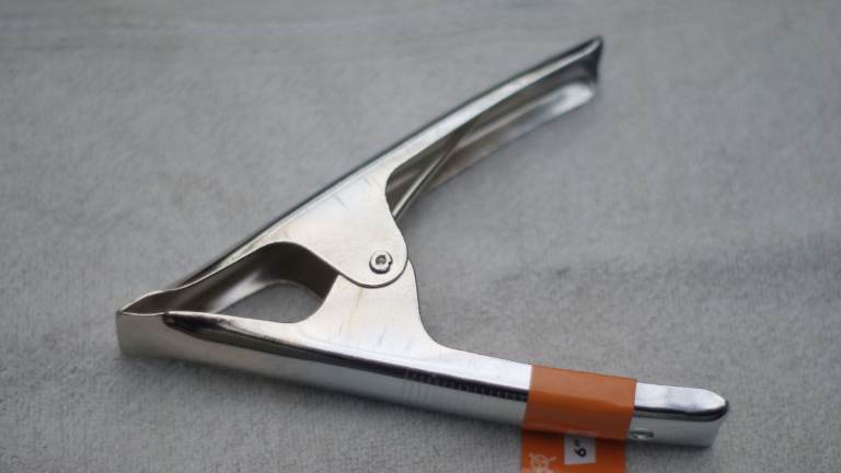 PAIR OF FISHING LEAD MOLD CLAMPS