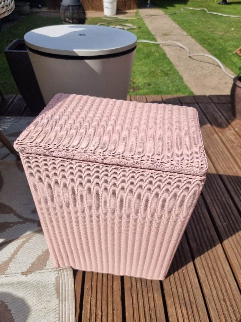 Pink Lloyd Loom storage box laundry basket toy box lounge bedroom hallway 