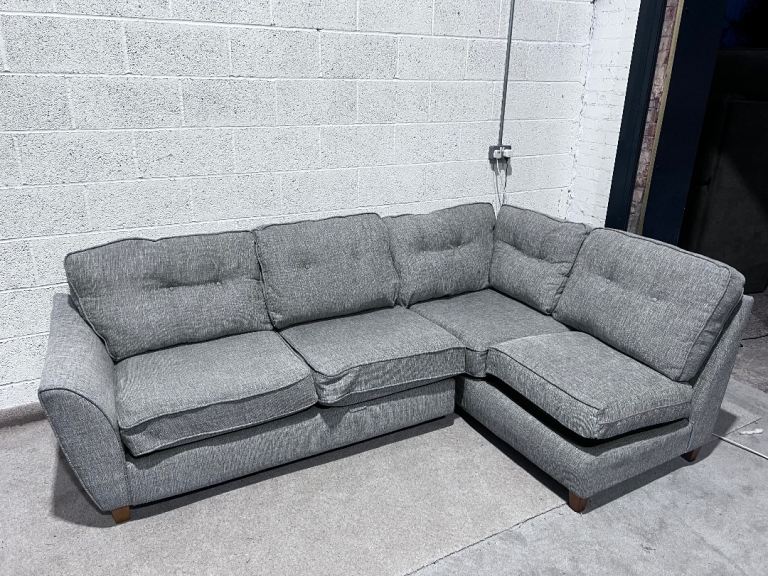 Sofa grey dfs L shape delivery available 