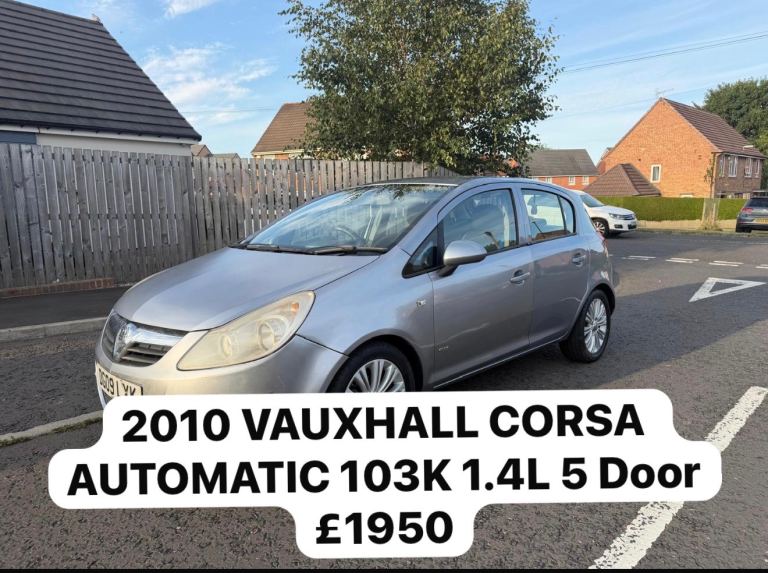 VAUXHALL CORSA AUTOMATIC 103K 1.4L 5 Door £275 Tax – ULEZ COMPLIANT & READY TO DRIVE 