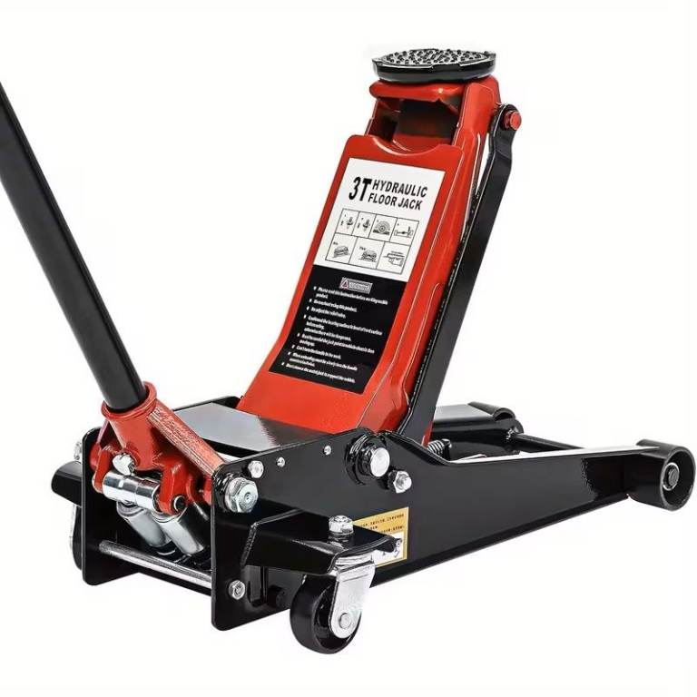 3 Ton Pro Hydraulic Trolley Jack – Low Profile (Red)