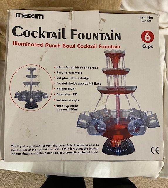 Light-up Cocktail Fountain with cups