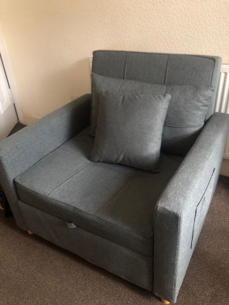 Emma-Leigh 1 Seater Fabric Accent Chairs Bed