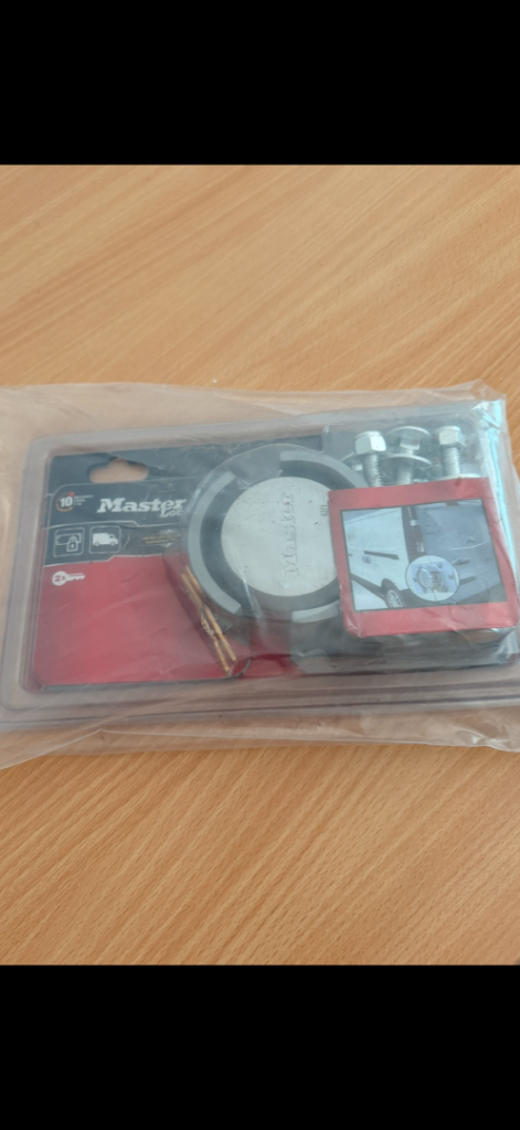 Master Lock Security Hasp & Staple – NEW, Unopened
