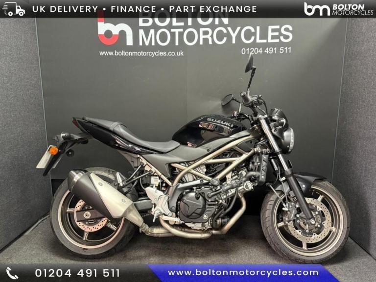 Suzuki SV650 Motorcycle Black 1902 Miles