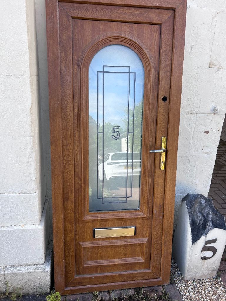 Used exterior upvc door