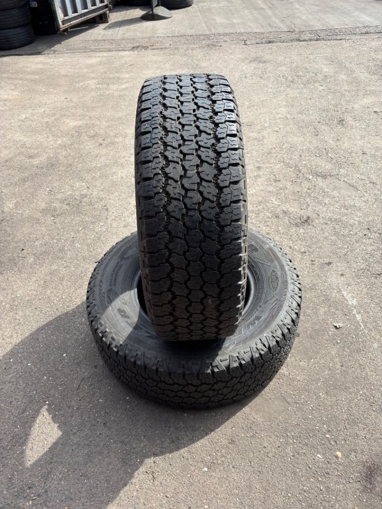 2x 255/70/16 Goodyear Wranglers AT Adventure 6mm Tread