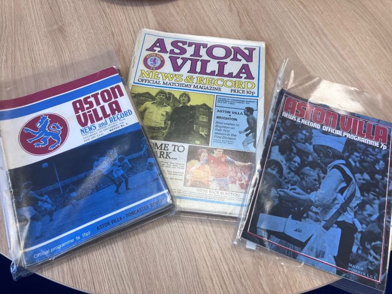 Aston Villa programmes x 20 job lot bulk
