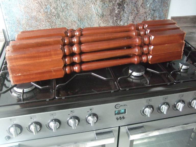 Genuine Mahogany Stairs and Landing Spindles