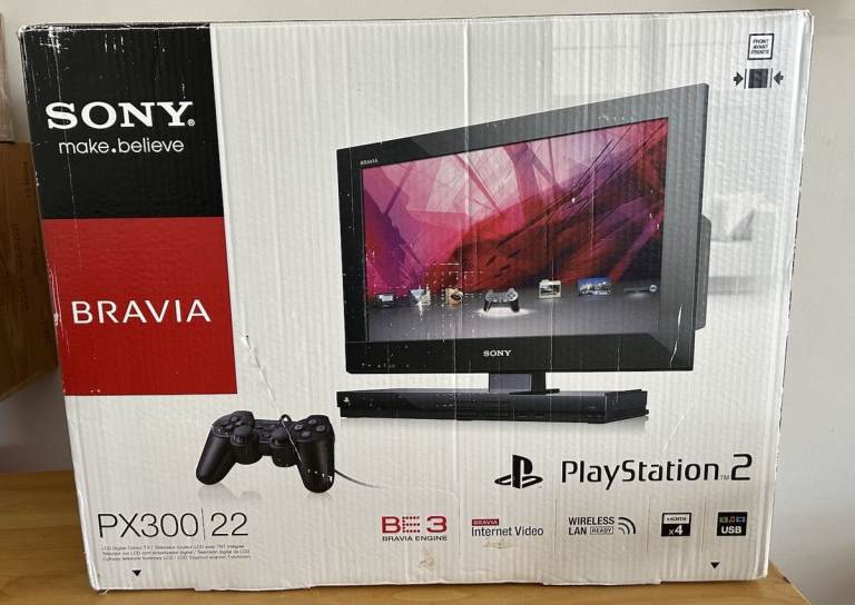 Sony Bravia KDL-22PX300 TV with PS2 built-in