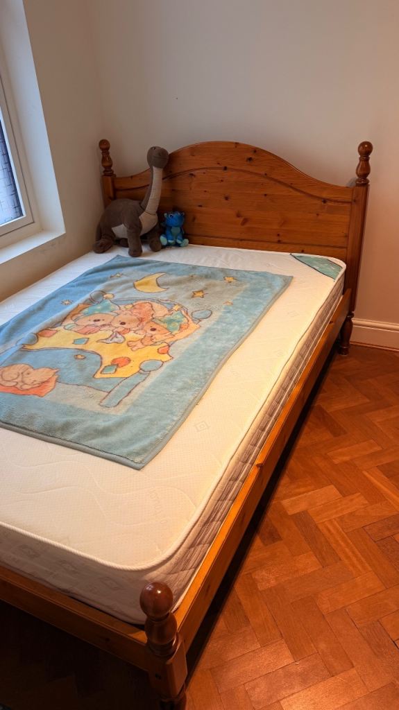 Pine Double Bed 