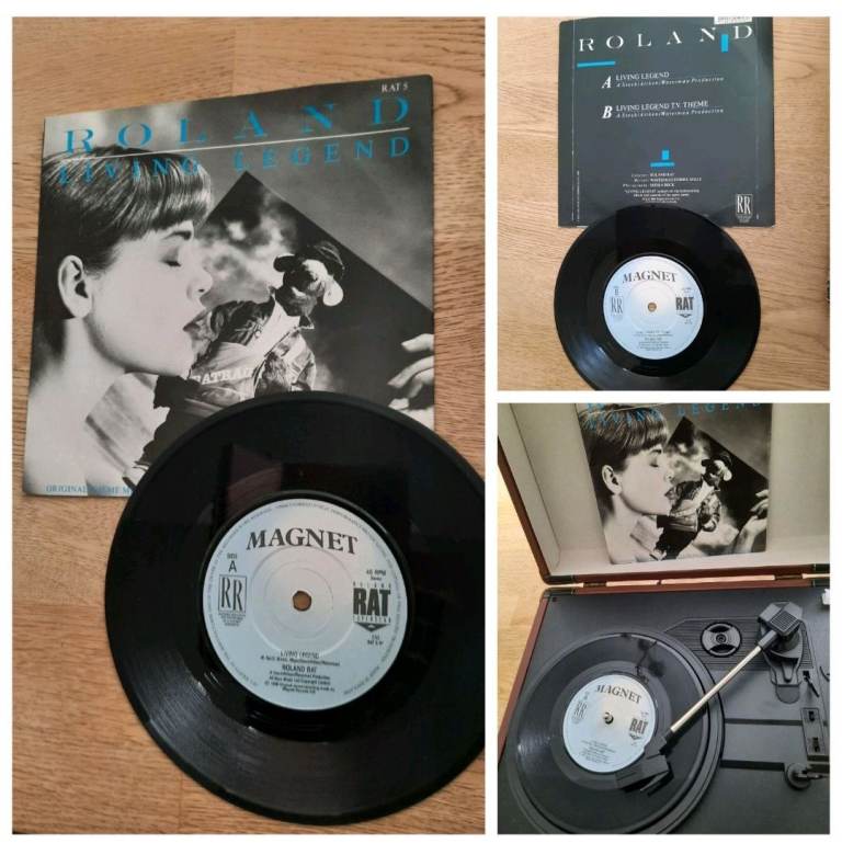 Roland Rat Living Legend 7 Vinyl Record Original Theme Music From The TV Series