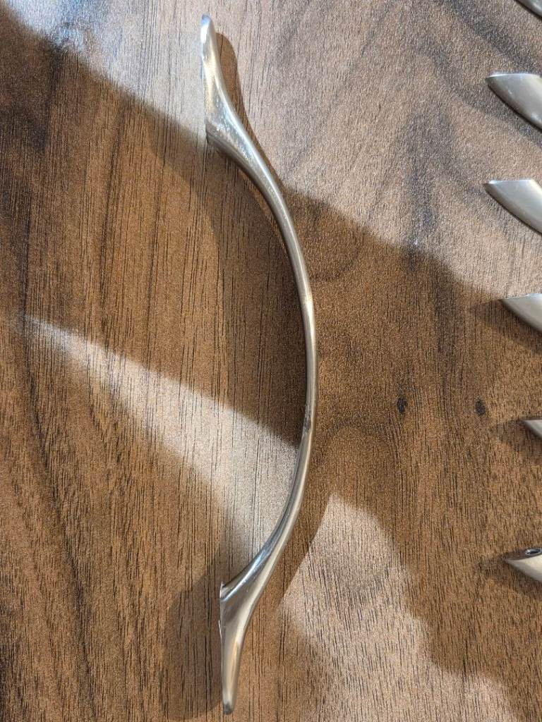 Silver cabinet handles 