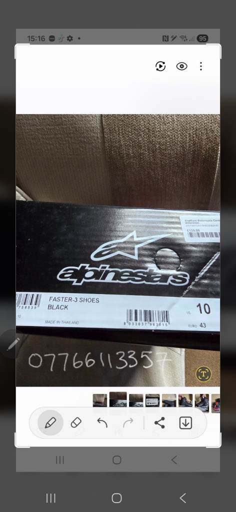 BRAND NEW ALPINESTARS FASTER 3 SHOE'S BLACK