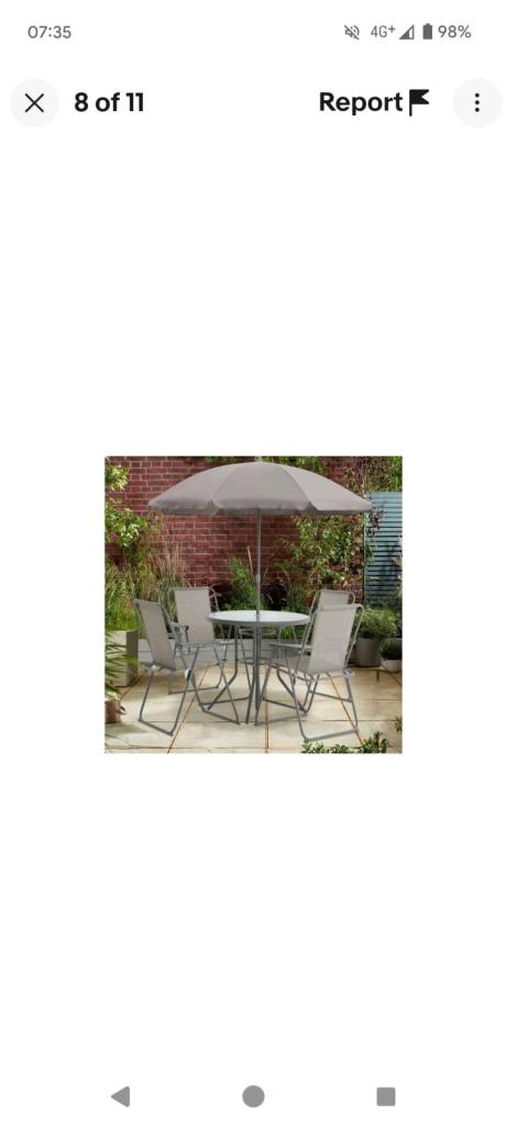 Patio furniture set
