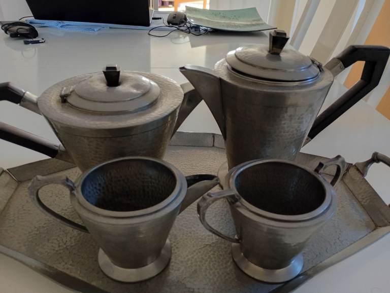 Art Deco tea and coffee set with tray