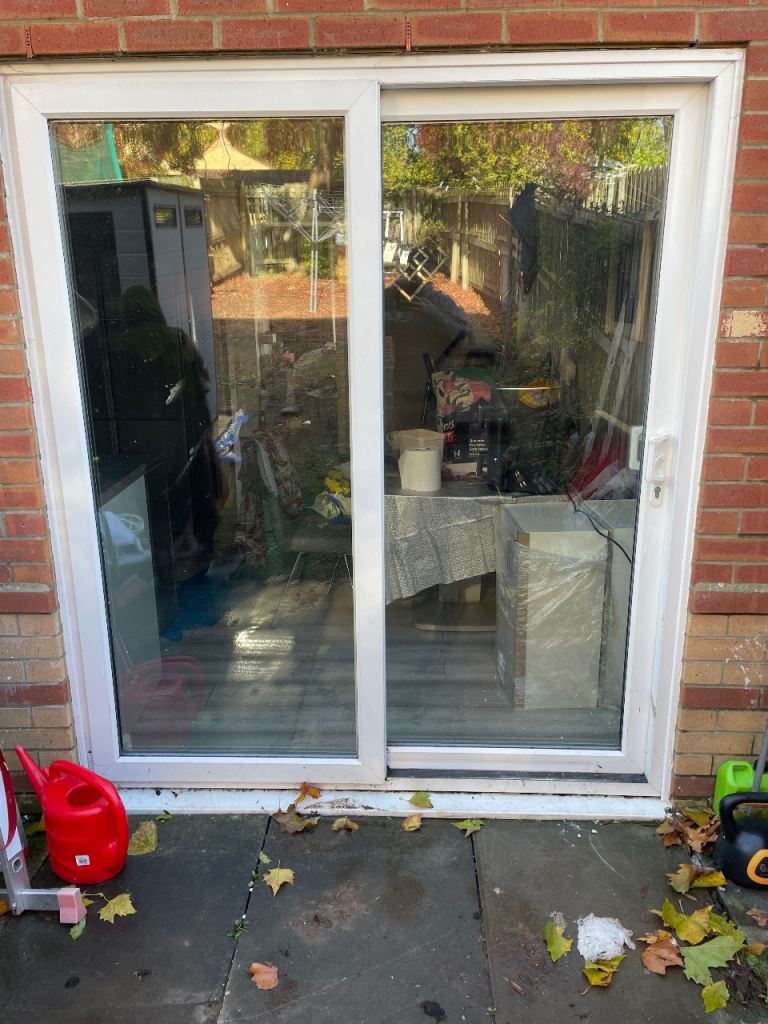 White UPVC Double Glazed Sliding Patio Doors