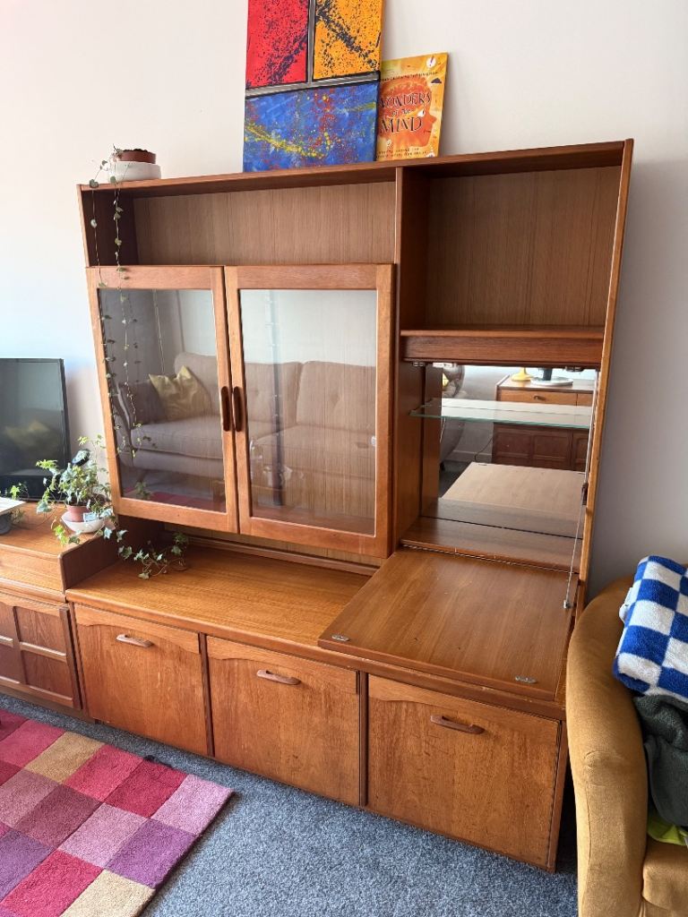 Nathan Furniture Mid-Century Wall Unit - Squares Range, Good Condition