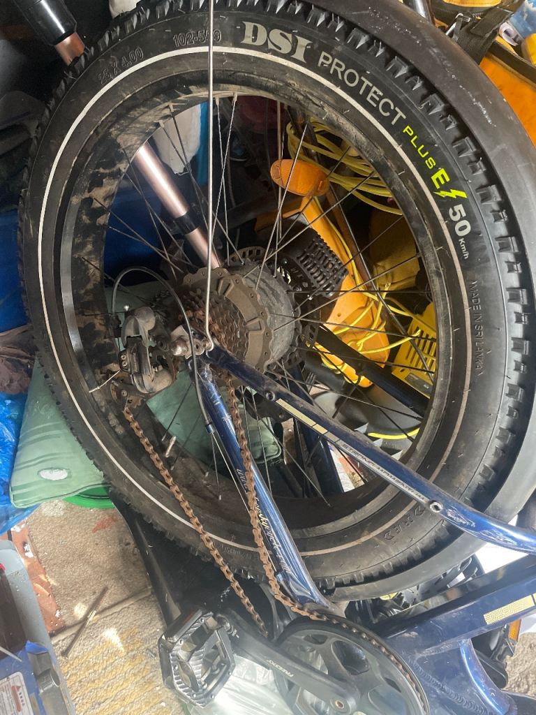 Electric Mountain Bike Wheel with Motor and DSI Protect Plus Tyre