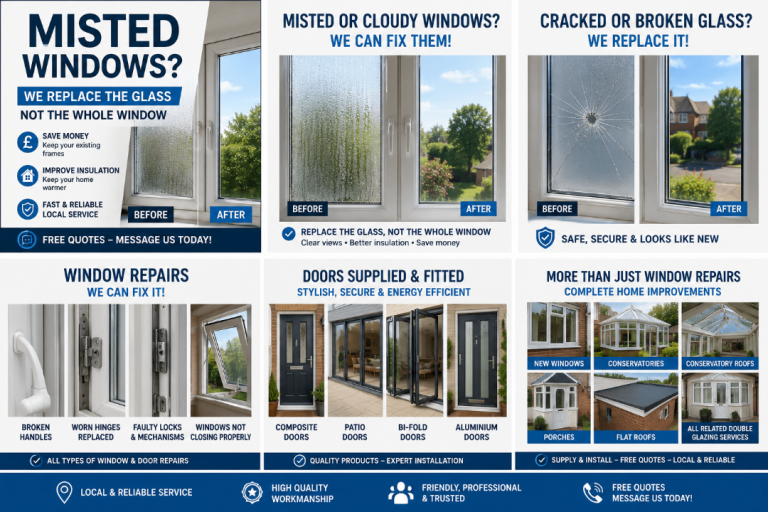 Misted Window & Double Glazing Repairs